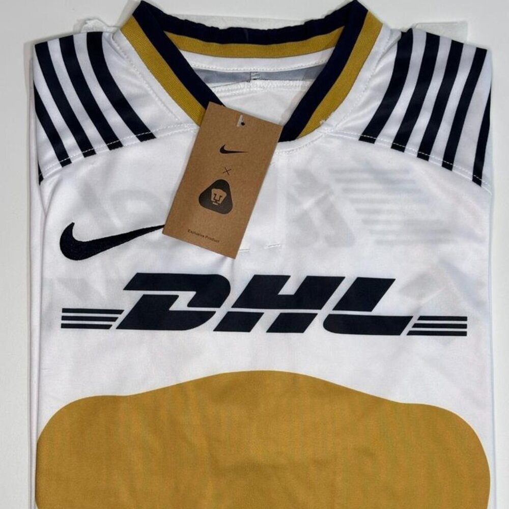 NWT Nike Pumas UNAM Liga MX Home Soccer Futbol Jersey White Unisex Adult